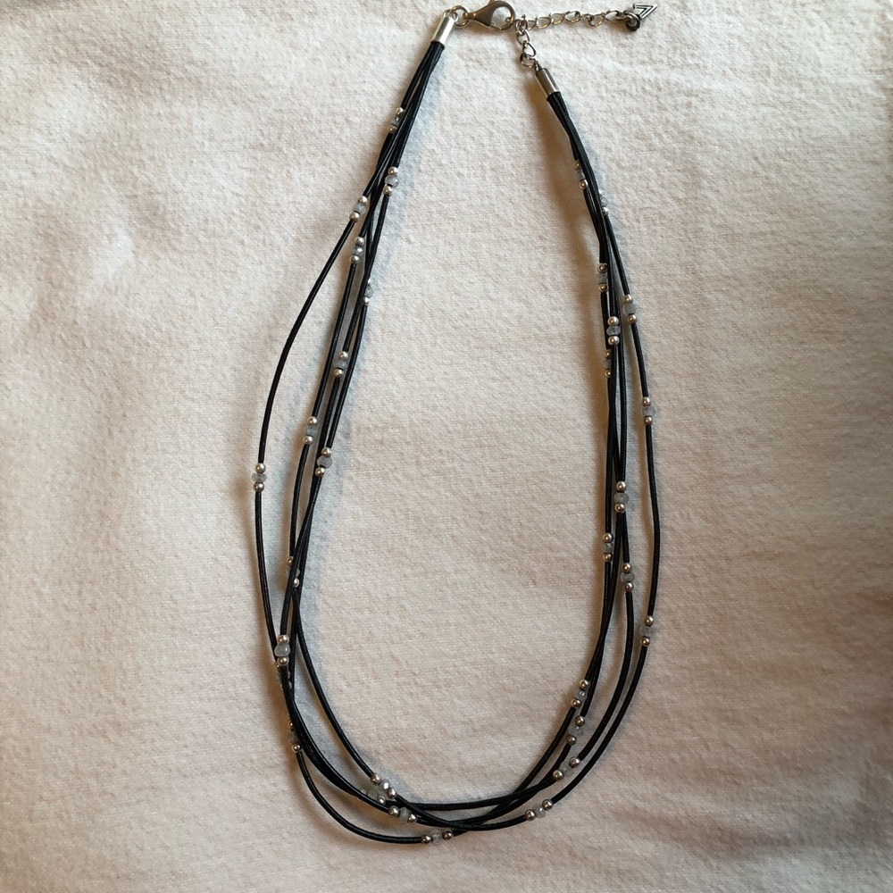 Silpada 4 strand leather necklace.